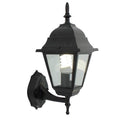 Eurolux Outdoor Lantern - 4-Panel Up-Facing, Black (O14B)