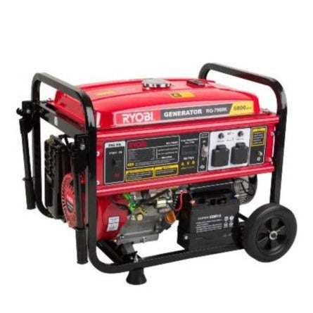 RYOBI 6.8kW Petrol Generator - 4-Stroke RG7900K